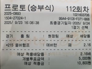 잉글랜드 프리미어리그 EPL 울버햄튼 vs 에버턴 스포츠토토 투표 용지 